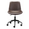 Zuo Modern Byron Office Chair in Brown - Front