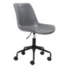 Zuo Modern Byron Office Chair in Grey - Angled