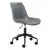 Zuo Modern Byron Office Chair in Grey - Angled - Zuo Modern Byron Office Chair in Grey - Angled