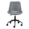 Zuo Modern Byron Office Chair in Grey - Front