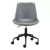 Zuo Modern Byron Office Chair in Grey - Front - Zuo Modern Byron Office Chair in Grey - Front