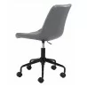 Zuo Modern Byron Office Chair in Grey - Back View - Zuo Modern Byron Office Chair in Grey - Back View