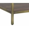 Sunpan Stamos End Table - Gold - Zebra Brown - Leg Close-Up - Sunpan Stamos End Table - Gold - Zebra Brown - Leg Close-Up