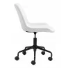 Zuo Modern Byron Office Chair in White - Side - Zuo Modern Byron Office Chair in White - Side