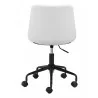 Zuo Modern Byron Office Chair in White - Back View - Zuo Modern Byron Office Chair in White - Back View