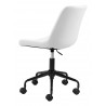 Zuo Modern Byron Office Chair in White - Back Angle