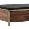 Sunpan Stamos Console Table - Gold - Zebra Brown - Tabel Edge - Sunpan Stamos Console Table - Gold - Zebra Brown - Tabel Edge