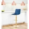 Zuo Modern Prima Barstool Dark Blue and Gold - Lifestyle 1 - Zuo Modern Prima Barstool Dark Blue and Gold - Lifestyle 1