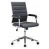 Zuo Modern Liderato Office Chair Black - Angled
