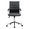 Zuo Modern Liderato Office Chair Black - Front