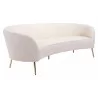 Zuo Modern Luna Sofa in Cream - Angled - Zuo Modern Luna Sofa in Cream - Angled