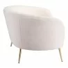 Zuo Modern Luna Sofa in Cream - Side - Zuo Modern Luna Sofa in Cream - Side