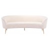 Zuo Modern Luna Sofa in Cream - Front