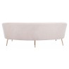 Zuo Modern Luna Sofa in Cream - Back View