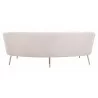 Zuo Modern Luna Sofa in Cream - Back View - Zuo Modern Luna Sofa in Cream - Back View