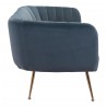 Zuo Modern Deco Sofa in Grey - Side View