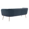 Zuo Modern Deco Sofa in Grey - Back Angled