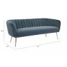 Zuo Modern Deco Sofa in Grey - With Dimensions - Zuo Modern Deco Sofa in Grey - With Dimensions