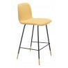 Zuo Modern Var Counter Stool in Yellow - Angled