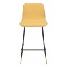 Zuo Modern Var Counter Stool in Yellow - Front