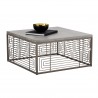 Sunpan Coen Coffee Table - Angled View with Decor