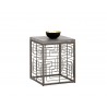 SUNPAN Coen Side Table, Frontview with Decor