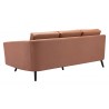 Zuo Modern Divinity Sofa in Brown - Back Angled