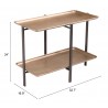 Zuo Modern Benjamin Coffee Table Brass - With Dimension