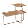Zuo Modern Henry Coffee Table Brass - Side Angled