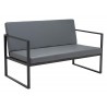 Zuo Modern Claremont Sofa in Gray - Angled