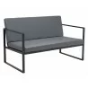 Zuo Modern Claremont Sofa in Gray - Angled - Zuo Modern Claremont Sofa in Gray - Angled