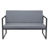 Zuo Modern Claremont Sofa in Gray - Front