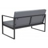 Zuo Modern Claremont Sofa in Gray - Back Angled