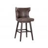 Neville Swivel Barstool - Havana Dark Brown - Angled View