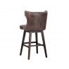 Neville Swivel Barstool - Havana Dark Brown - Back Angle