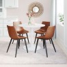Daniel Dining Chair in Vintage Brown- Lifestyle 2
