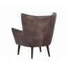 Luther Lounge Chair - Havana Dark Brown - Back Angle