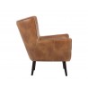 Luther Lounge Chair - Tobacco Tan - Side Angle