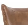 Luther Lounge Chair - Tobacco Tan - Seat Back Close-Up - Luther Lounge Chair - Tobacco Tan - Seat Back Close-Up