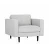 Sunpan Donnie Armchair - Light Grey - Angled - Sunpan Donnie Armchair - Light Grey - Angled