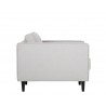 Sunpan Donnie Armchair - Light Grey - Side
