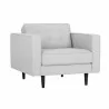 SUNPAN Donnie Armchair in Light Grey - Angled - SUNPAN Donnie Armchair in Light Grey - Angled
