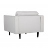 SUNPAN Donnie Armchair in Light Grey - Back Angled View