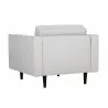 SUNPAN Donnie Armchair in Light Grey - Back Angled View - SUNPAN Donnie Armchair in Light Grey - Back Angled View