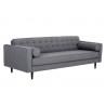 Sunpan Donnie Sofa - Dark Grey - Angled