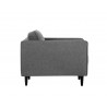 Sunpan Donnie Armchair - Dark Grey - Side