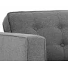 Sunpan Donnie Armchair - Dark Grey - Seat Arm Close-Up - Sunpan Donnie Armchair - Dark Grey - Seat Arm Close-Up