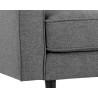 Sunpan Donnie Armchair - Dark Grey - Leg Close-Up