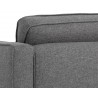 Sunpan Donnie Armchair - Dark Grey - Seat Back Close-Up
