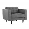 SUNPAN Donnie Armchair in Dark Grey - Angled